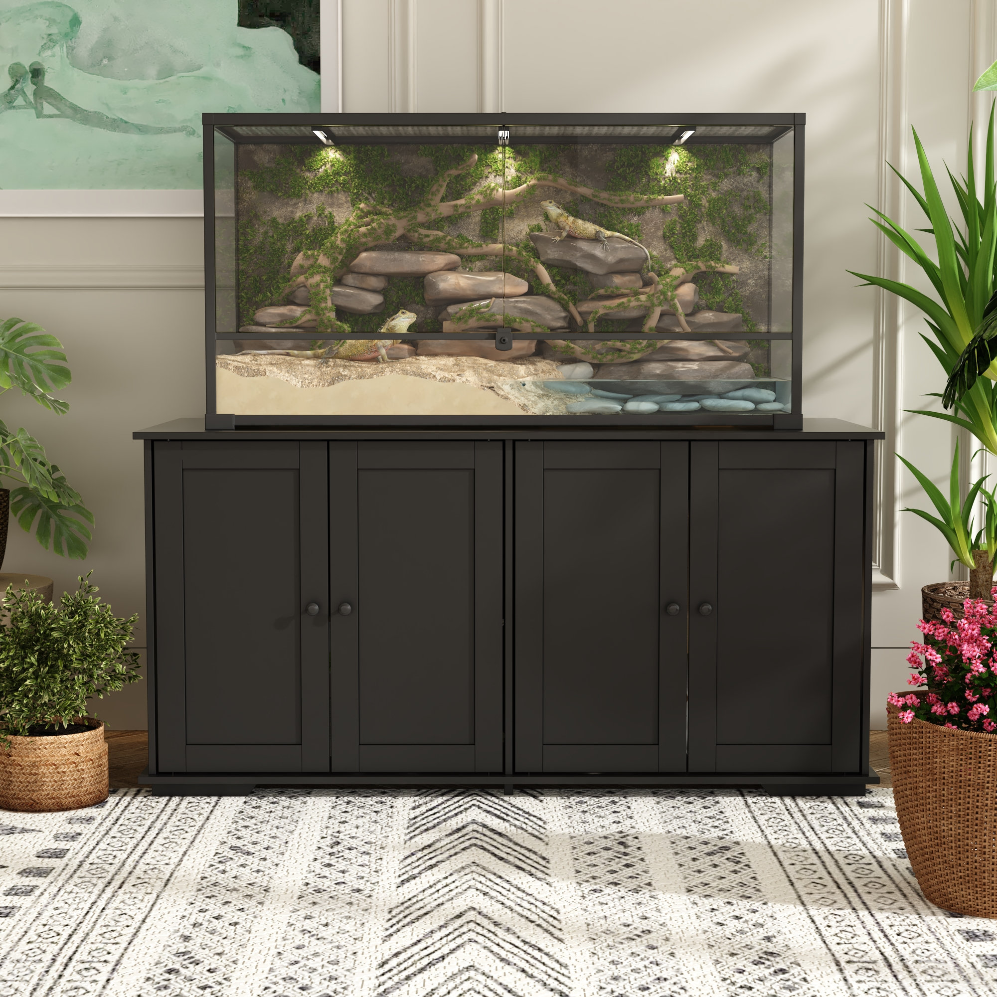 Lark Manor™ 47.2'' x 19.7'' x 23.6'' Wood Reptile Stand & Reviews